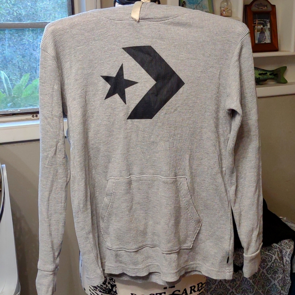 Converse long sleeve shirt with hoodie